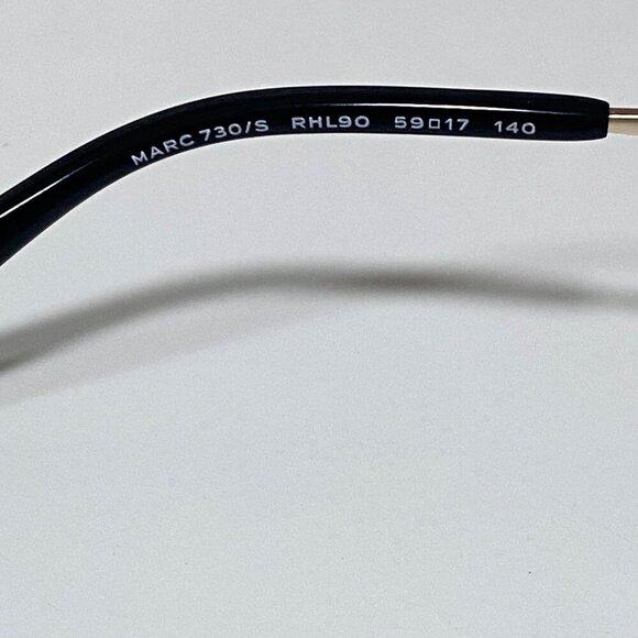 NEW Marc Jacobs Gold Frame Oversized Sunglasses Gradient Lens - Picture 5 of 5